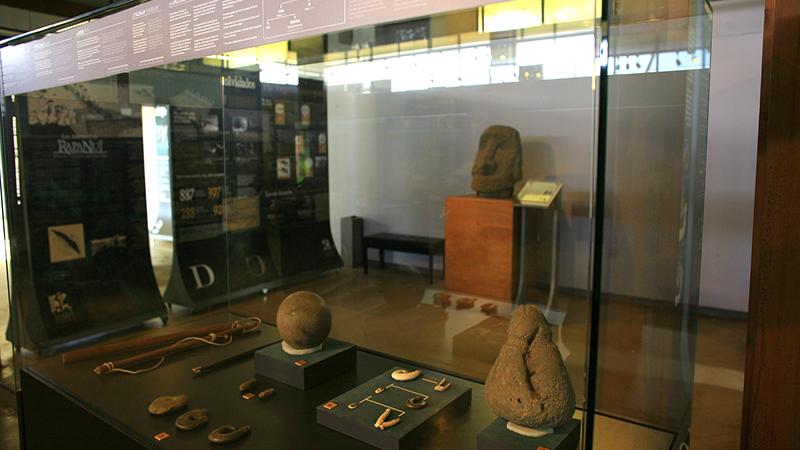 Exposición permanente del Museo de Rapa Nui