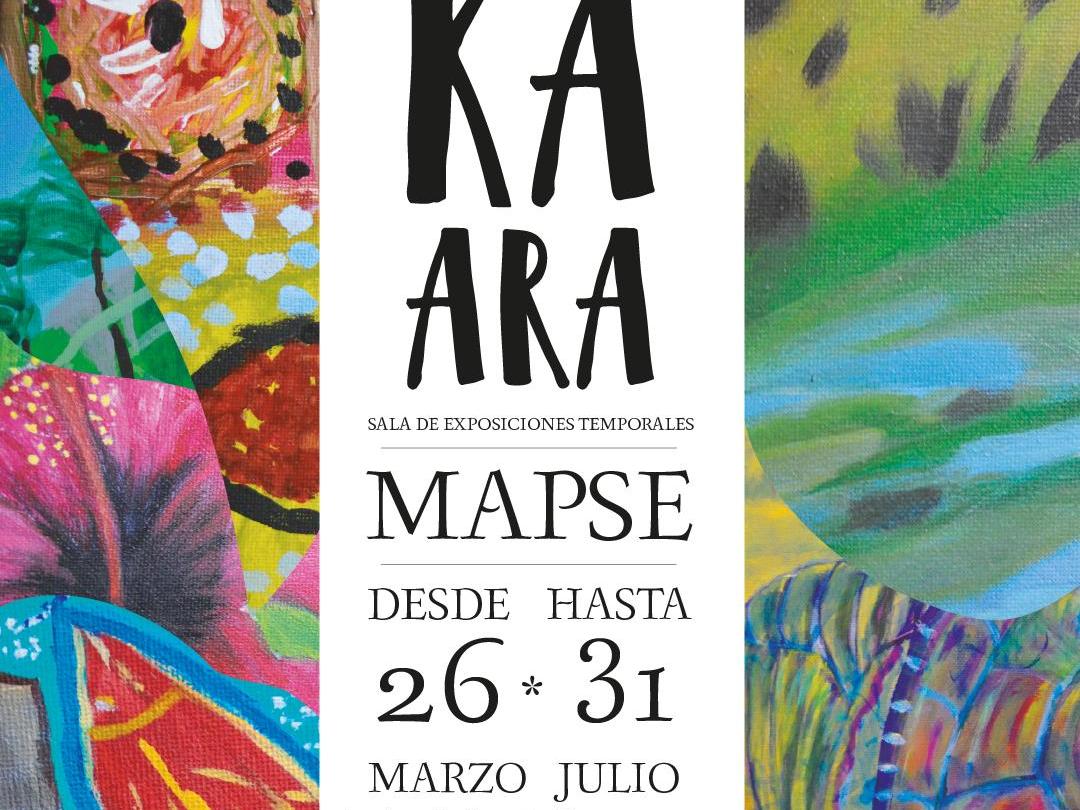 Exhibición de pinturas de koro y nua del taller de arte del centro del adulto mayor de Rapa Nui